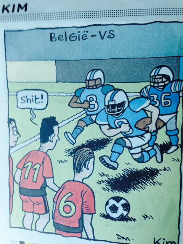 Comic from a Belgian paper this morning.