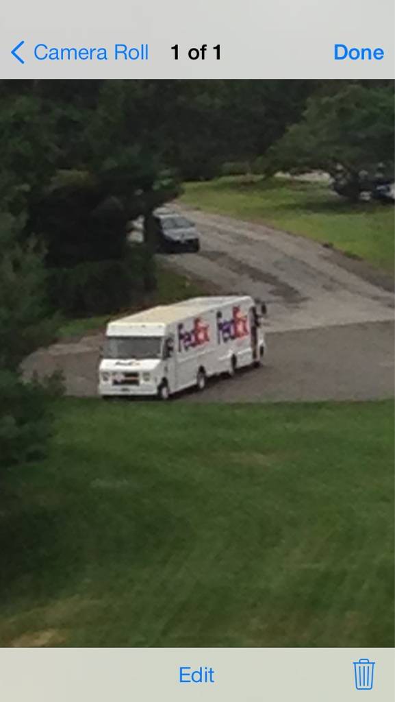 FedEx truck mitosis in telophase.