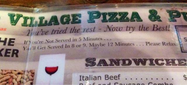 My local pizza pub
