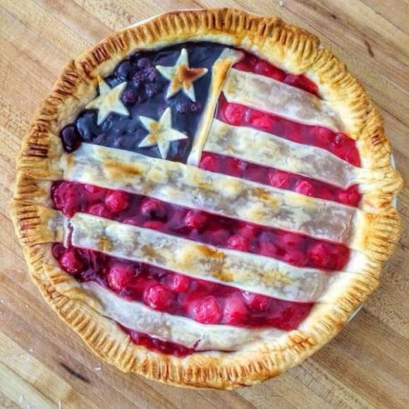 My mom made one hell of a pie for the 4th