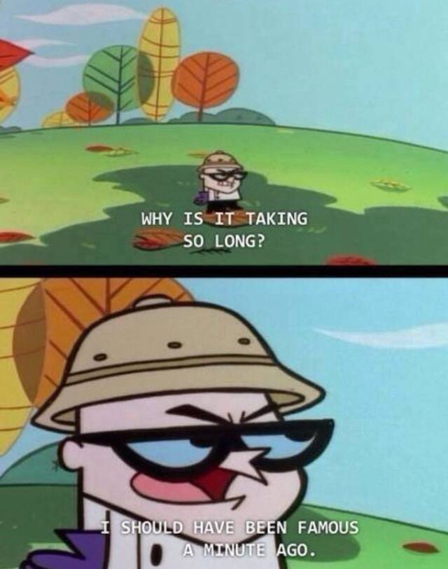 Every single time I check on how my newest submission is doing