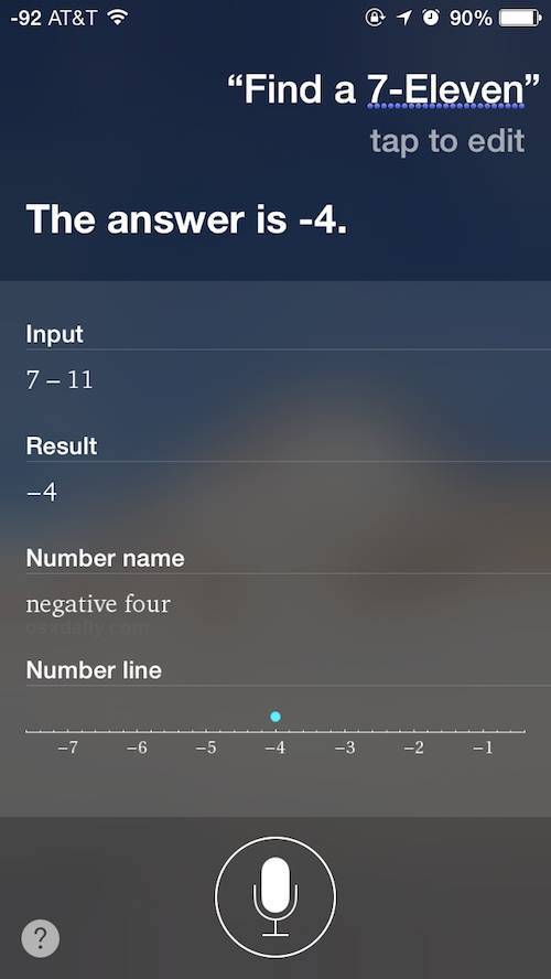 Don't use Siri if you're on a Slurpee hunt.