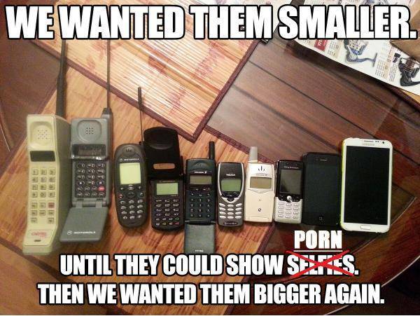 We never really wanted them smaller after all