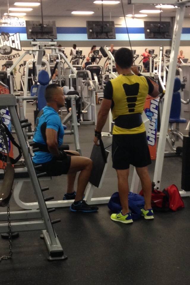 Scorpion and Sub-Zero were at the gym yesterday