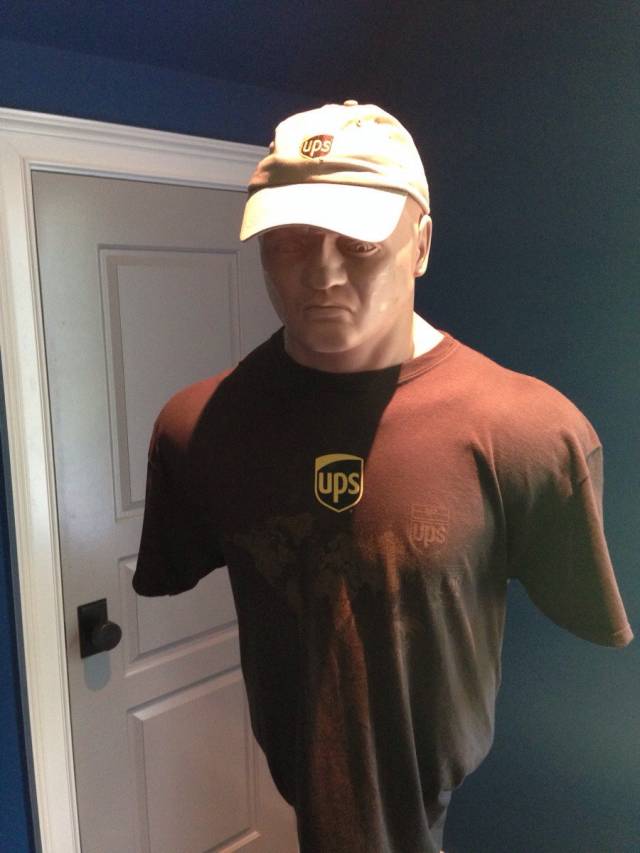 My uncle works for FedEx. This was in his workout room.