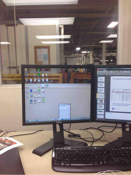 I got sick of looking at my desktop, so now I look through it.