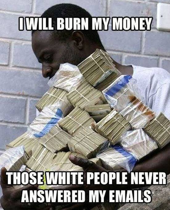 Sad Nigerian prince...