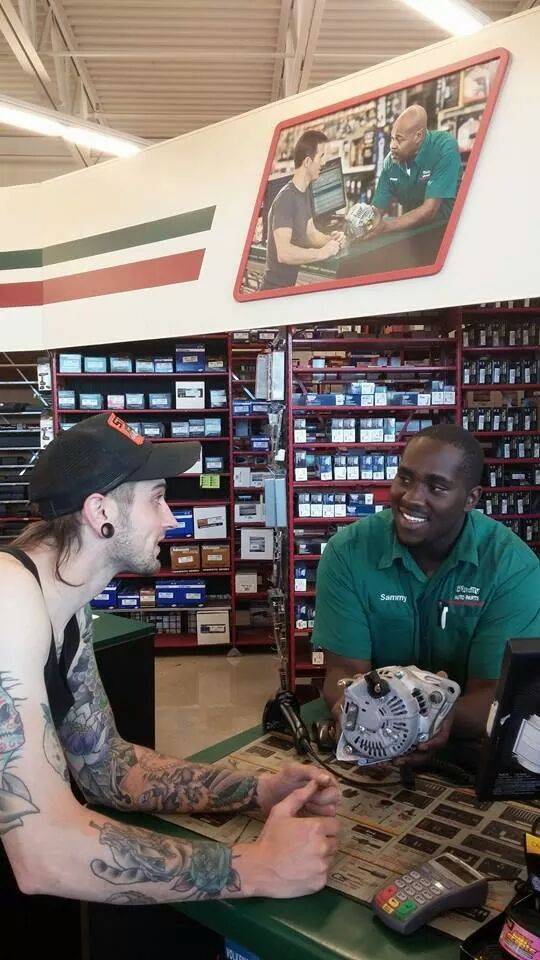 I stopped to see My friend that works at O'Riley's auto parts today .....Nailed it!