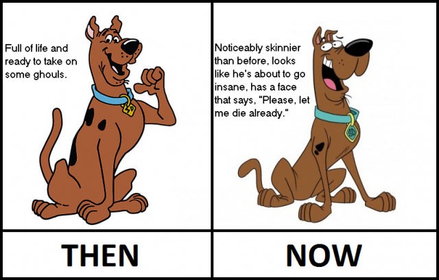 Scooby Doo's new look is just horrible.