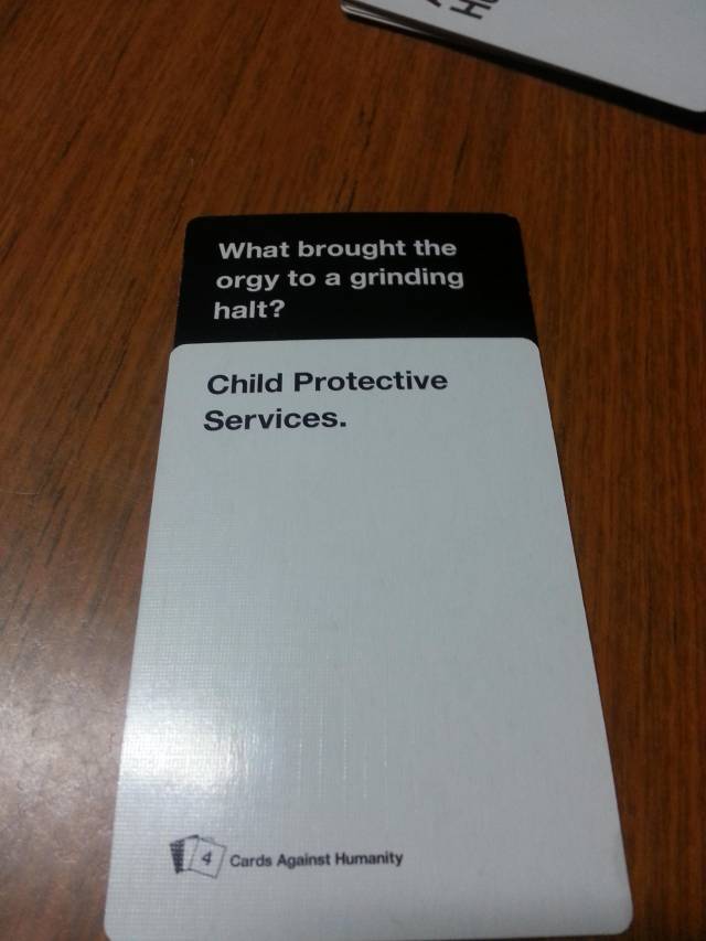 Playing Cards Against Humanity, when...