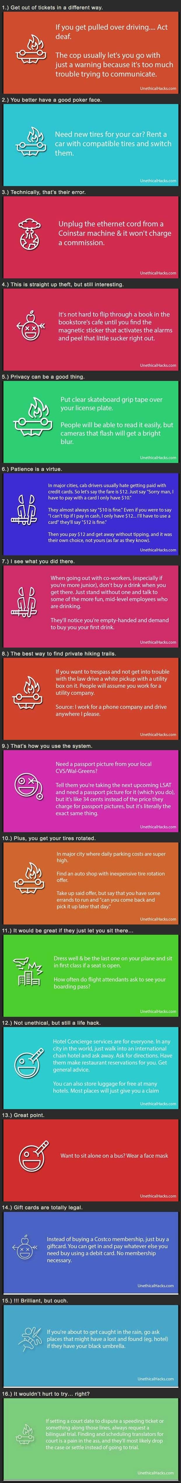 Unethical Life Hacks