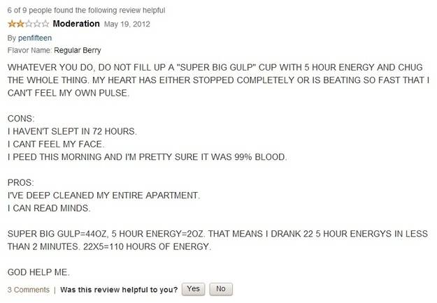 110 HOURS OF ENERGY