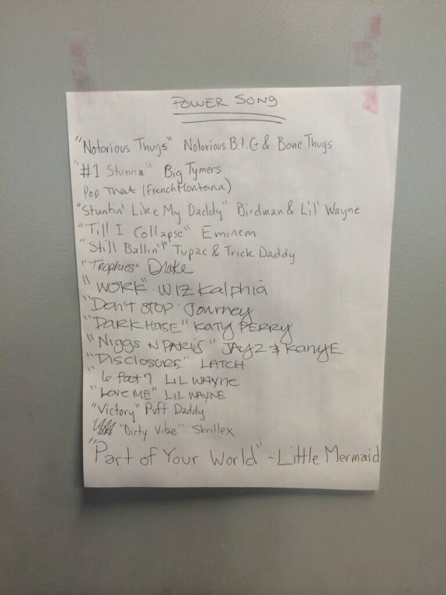 They let us suggest workout music at my gym.