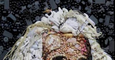 Portraits Made Of Multicolored Found Objects...