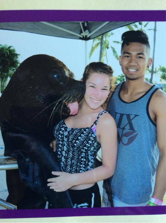 I got kissed by a very charming seal today