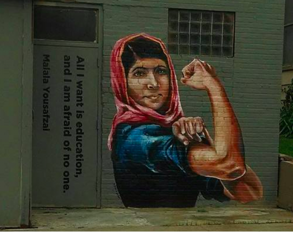 Malala meets Rosie the Riveter