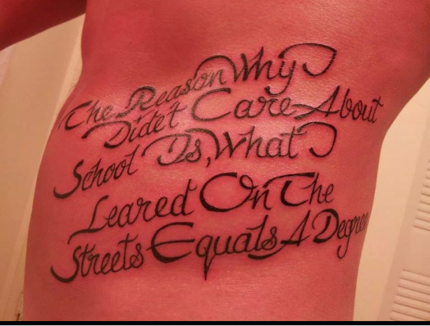 My Hungarian dishwasher got a new tattoo....