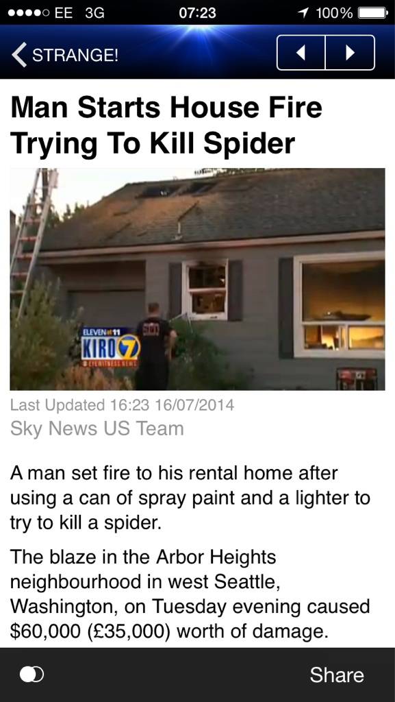it was just a spider :(