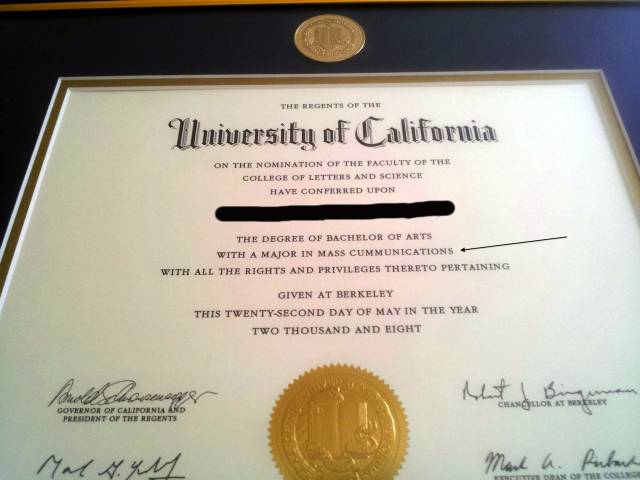 Worst Typo Ever On My College Diploma