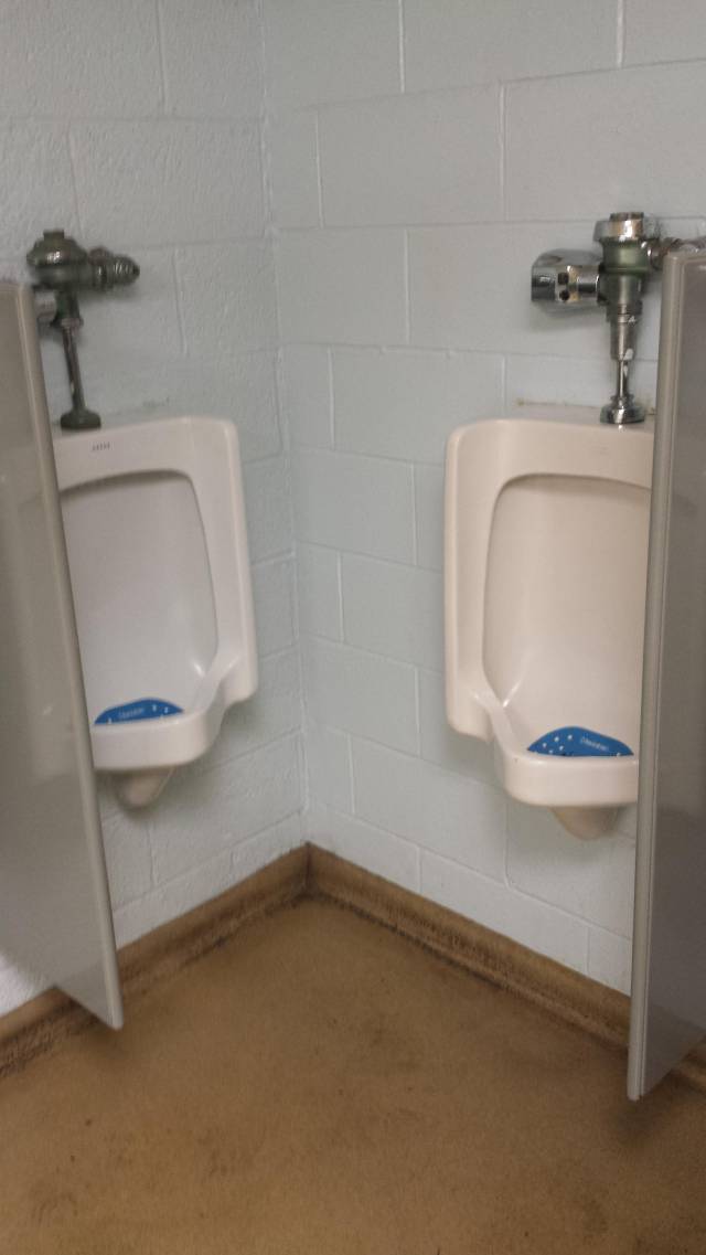 Our freshly remodeled bathroom at work