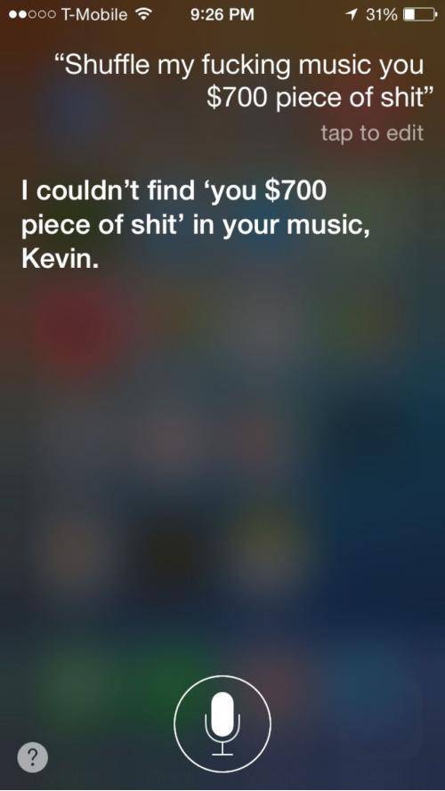 Thanks for nothing, Siri