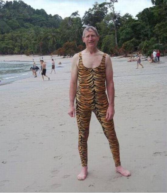 A tiger in bed is a tiger at the beach too