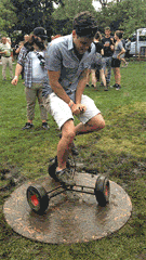3 wheels, 2 pedals, 1 seat, 0 practical purposes