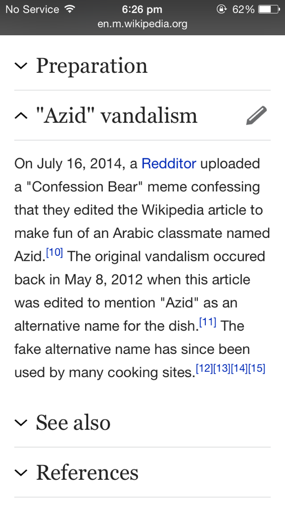 A prankster admitted to altering the chicken korma Wikipedia page and consequently many cooking sites. Now he will go down in history