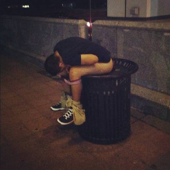 when you know you've drank too much