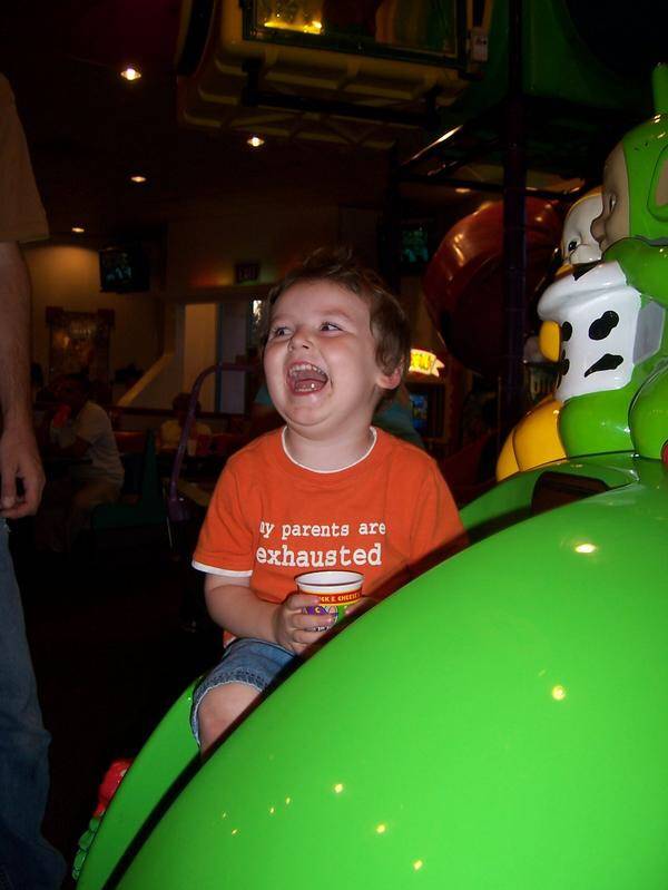 His shirt says it all!