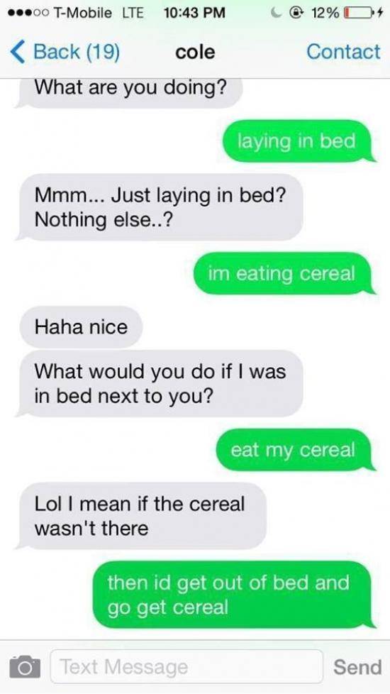 I'm super cereal right now.