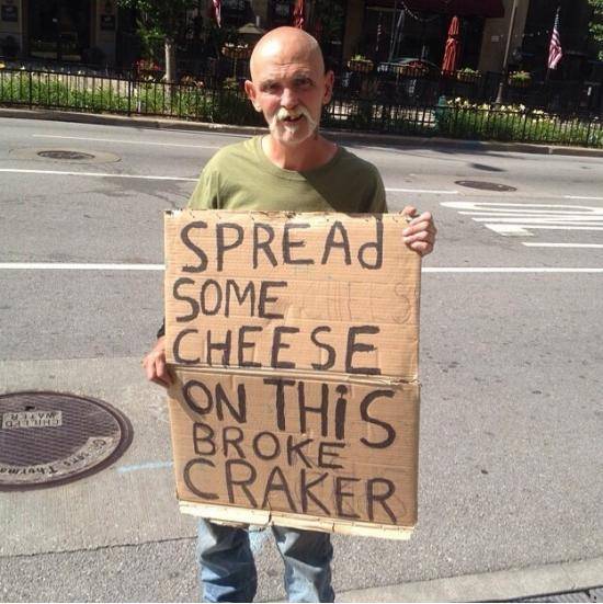 Humor is always the best, even in unfortunate circumstances.