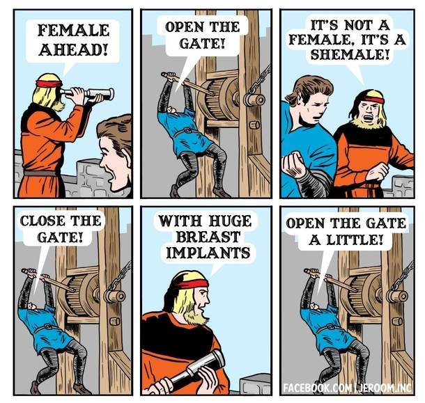 Female ahead!