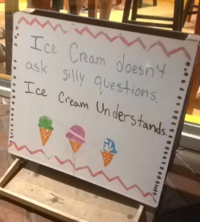 The ice cream store owners know.