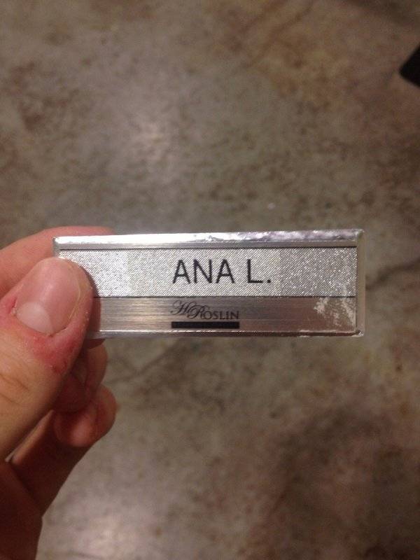 The my new work ID tag