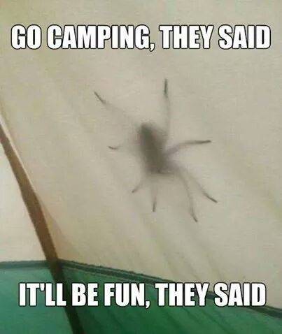 Me and my tent would become a pile of ash.