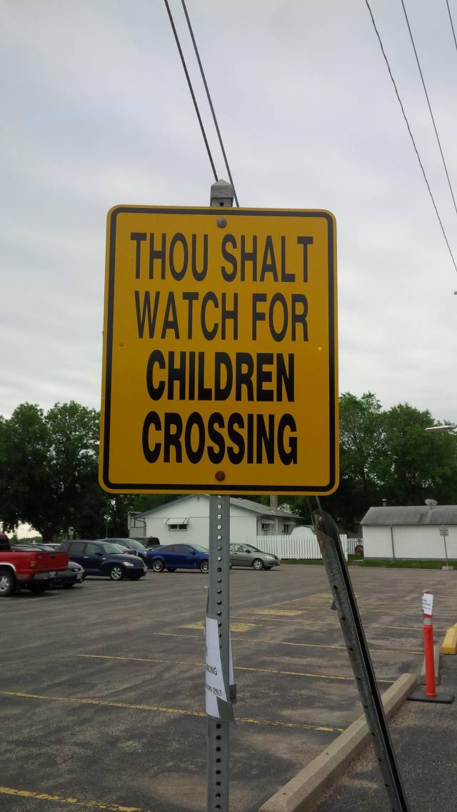 Saw this sign beside a church I parked by in Winnipeg
