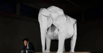 Life-Sized Elephant With Just One Sheet Of Paper...