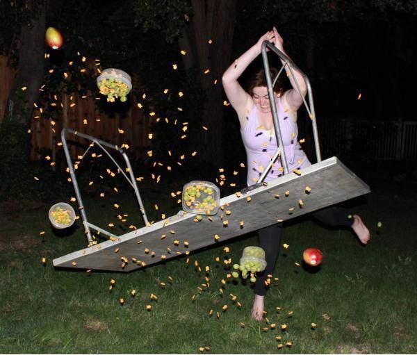 My girlfriend said she always wanted to flip a table. This is her on her birthday.