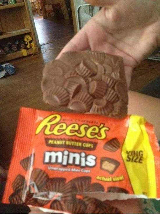 Looks as if the heat has created The best candy bar ever!