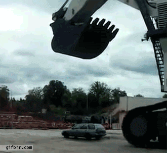 Crushing a car with water!