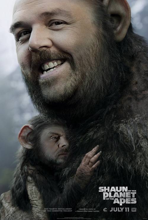 Shaun of the Planet of the Apes