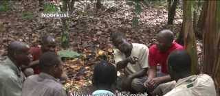 Cocoa Farmers from the Ivory Coast Tasting chocolate for the first time