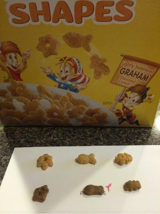 Rice Krispies cereal has same shapes as Friskies cat treats