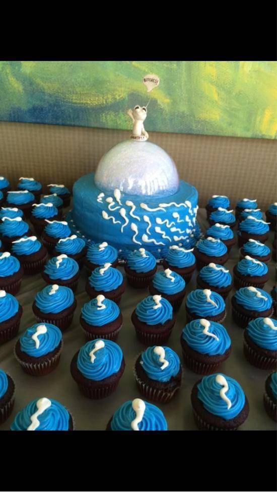 A family friend of mine is having a little boy name Gabriel, this was her baby shower cake