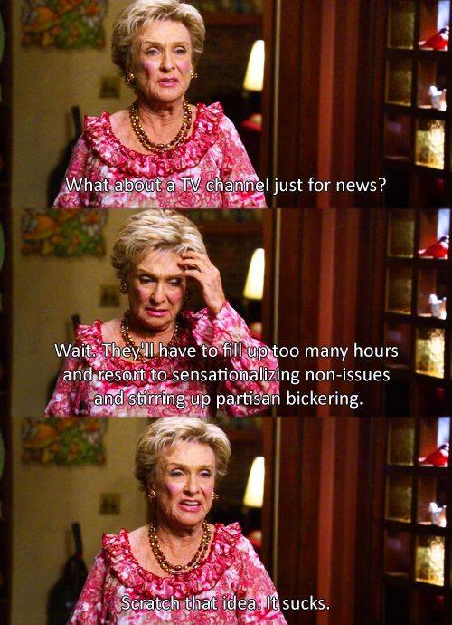 I think of this whenever I turn on CNN
