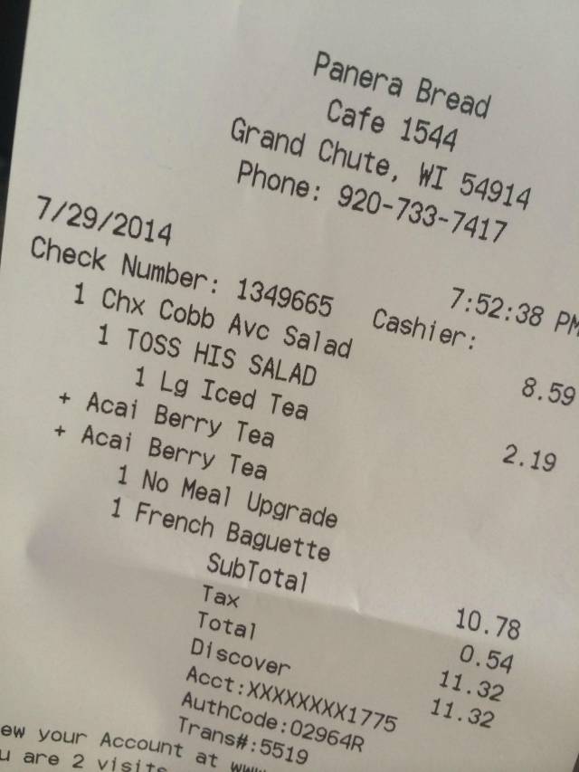 Panera wants to do something unholy to me.