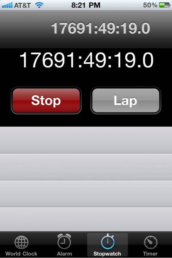 So my boss kept asking why his battery was dying so fast.... He’s pretty much had the stop watch running since he got the phone. 631 days