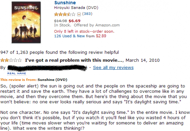 My Favorite Amazon Review