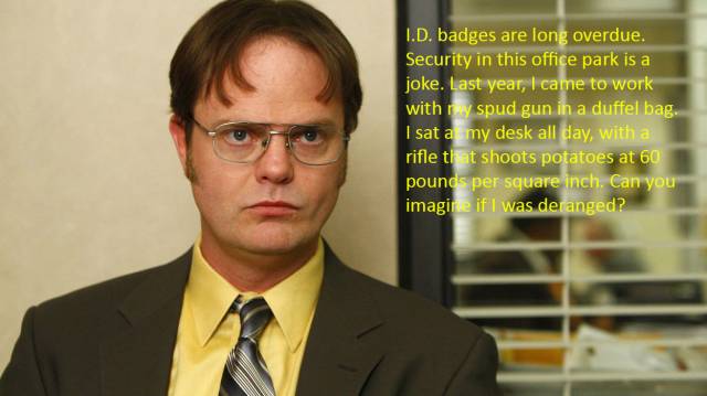 I.D badges are long overdue...